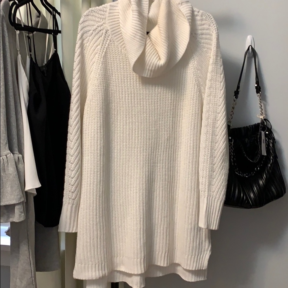 Cowl Neck sweater dress